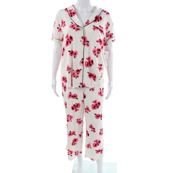 Kate Spade Other - Kate Spade Women's Button Down Floral Two Piece Pajama Set Size XL